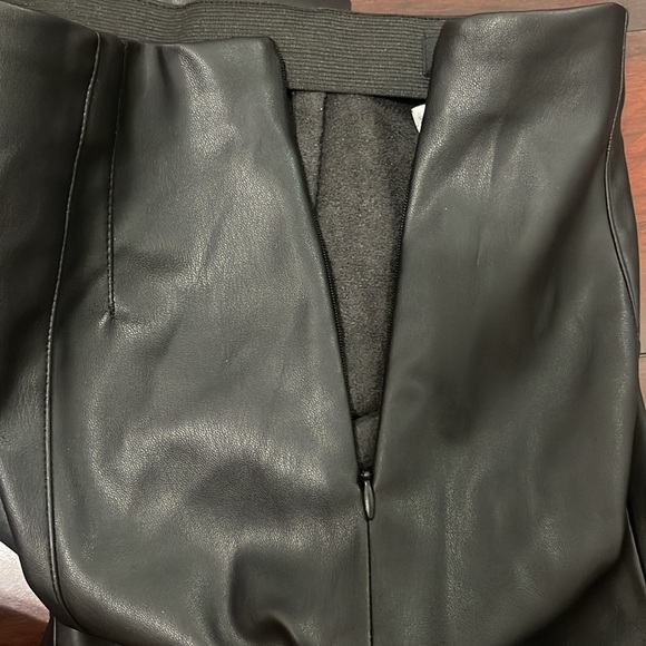 Zara leather skinny high waisted pants - Picture 3 of 5